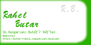 rahel butar business card